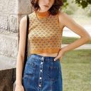 Urban Outfitters  BDG Blue Denim Button-front Retro 70s A-line Mini Skirt M Photo 0