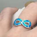 infinity  Opal Sterling Silver Ring Photo 1