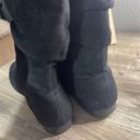 Shiekh Sheikh Black Tall Suede Boots Photo 4