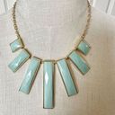 The Bar Light green rectangle statement necklace Photo 0