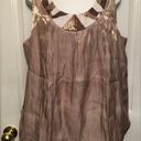 Ashley Stewart  Sz 16 Shimmer Sequin Tank Toast Photo 0