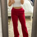 Ralph Lauren Lauren  Red Velvet Pants Photo 0