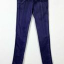 Tripp NYC Vintage Y2K  Dark Purple & Black Wash Low Rise Skinny Jeans Size 0 Photo 0