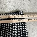 J. McLaughlin  Size 6 Pencil Skirt Black White Lined Knit Zip Houndstooth A-Line Photo 6