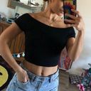 Brandy Melville  off the shoulder ribbed crop top Photo 0