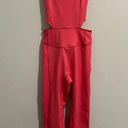 New Free People FP Movement Back It Up One Piece Bodysuit Jumpsuit Pink Medium Photo 5