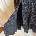 Alexis  NWOT Kasany Blue Polka Dot Flowy Neck Tie Flutter Sleeve Midi Dress Photo 6