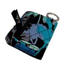 Vera Bradley  Aqua Blue White Black Floral Design Wallet Keychain Cardholder Bag! Photo 0