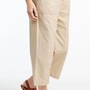 L.L.Bean  Coastal Tan Sunwashed Cotton Canvas Crop Drawstring Cropped Pants XL new Photo 5