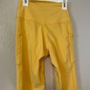 Colorfulkoala Yellow  High Waisted Leggings Photo 4