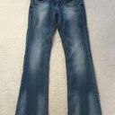 Cello  JEANS DISTRESSED BLUE BOOT CUT JEANS SIZE 1 Photo 0