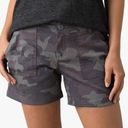 prAna  Olivia 4.5" Gravel Camo Gray Stretch Hiking Shorts Size 10 Photo 1