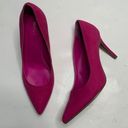 Marc Fisher  Women Heels Shoes Open Toe Pink Orange Red Vegan Stilettos Sz 8.5 Photo 0