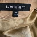 Lafayette 148  New York Wool Flat Front Dress Pants Slacks in Tan Size 14 Photo 9