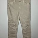 J.Jill  authentic fit cropped jeans cream size 8 Photo 2