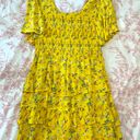 Chelsea & Violet Yellow Floral Tiered Dress Photo 3