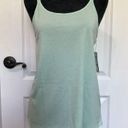 Ideology  Womens Tank Top XS Green Strappy Scoop Neck‎ Workout Sleeveless NWT Photo 2