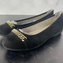 Cliffs  BY WHITE MOUNTAIN Women's Charmed Ballet Flats Black Suedette sz 9W Wide Photo 1