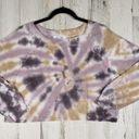 Parker NWT Oli Viv  Tie Dye Cropped Crop Pullover Sweatshirt Women's Size XS Photo 0