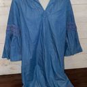 Crown & Ivy NEW  Chambray Boho Bell Sleeve Dress Photo 0