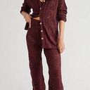 Free People NEW Sz Large L Womens  FP Beach Brown Get Away Fauxchet Pants Only Photo 0