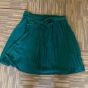 H&M NWOT Green Pleat  Skirt Photo 1