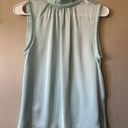 Rococo NWT Idem Ditto Seafoam Green Satin High Neck Tank/Blouse Sieze Small Photo 0