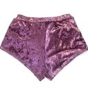 Lounge Pink Velvet Side Striped High Rise  Booty Shorts Photo 38
