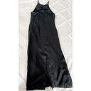 Madewell  | NWT | Crisscross Midi Slip Dress in Cupro-Blend | True Black | Sz 2 Photo 4