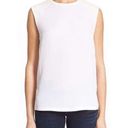 Theory  Roliet Sleeveless Silk Top - Small - Ivory Photo 0