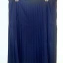 Ralph Lauren  Navy Pleated Skirt Size 14 Photo 3