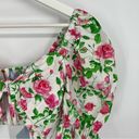 Hill House NWT  Isabella Cropped Top in Pink Roses S Photo 4