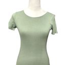 Open Edit  Women's Green Short Sleeve Mini Bodycon Dress XXS NOWT Photo 2