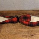 J.Jill  red plaid, tartan pattern, flats, slip on shoes, size 11 ￼ Photo 1