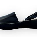 Kenneth Cole  Reaction Fine Glass black faux leather sling back lug sole wedge he Photo 2