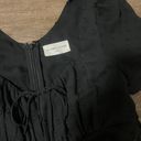 Victoria and Sophia Boutique Black Puff Sleeve Dress  Photo 2