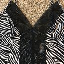 Frederick's of Hollywood  vintage zebra print lace mini slip dress Photo 7
