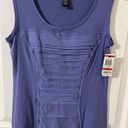 Alfani  Womens Size Extra Small Ultra Violet Layered Ruffle Tank Top NWT Photo 0