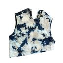 Revice Denim Revice Asymmetrical Denim Tie Dye Crop Top Sz Medium Photo 1