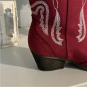 True Craft Red Cowgirl Boots Mid Calf Embroidered Western Cowboy Womens 6.5 New in Box Photo 4