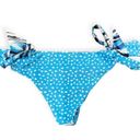 Beach Riot  Blue & white striped and polka dot bikini bottom, Medium, NWOT Photo 1
