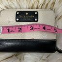 Kate Spade  Snap Zip Wallet Ivory Black Tan Photo 12