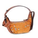 Zadig & Voltaire Cecilia XS Patchwork Tawny Suede Mini Shoulder Bag Photo 1