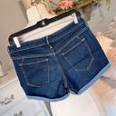 Mossimo Denim  Jean Shorts Mid Rise Midi Super Stretch Womens 6 Waist 28 Photo 3