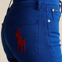 Polo NWT  Ralph Lauren Tompkins Skinny High Rise Ankle Blue Jeans Size 25 Photo 1