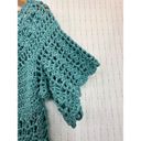 Handmade  Crocheted Sweater Top Sz M? Aqua/Teal/Green Coastal Grannie CottageCore Photo 1