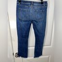 CAbi  Ripped Distressed Frayed Holes Denim High Cropped Straight Zip Jeans Sz 4 Photo 1