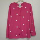 Quacker Factory  Pink Embroidered Floral Cardigan Photo 0