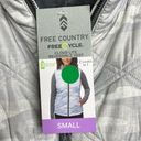 Free Country  Cloud Lite Reversible Vest Women’s Small Zip Up silver Gray New! Photo 4