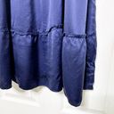 Hill House  Collectors Edition 2022 100% Silk Nap Dress Navy Blue Photo 3